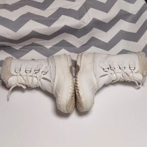 White winter and rain boots